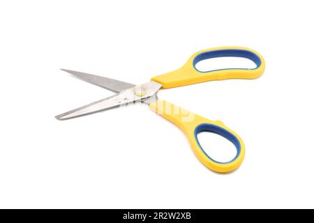 Old scissors isolated on white background Stock Photo