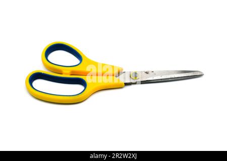 Old scissors isolated on white background Stock Photo