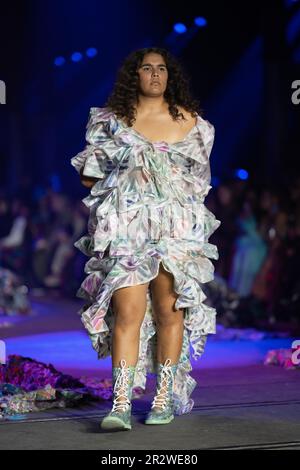 A model walks the runway during the IORDANES SPYRIDON GOGOS show during the  Afterpay Australian Fashion Week 2023 at Carriageworks on May 16, 2023 in  Stock Photo - Alamy