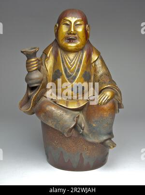 Late 19th century japanese lacquered sake bottle 31.10.2010 Stock Photo