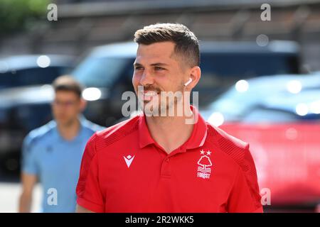 Remo Freuler of Nottingham Forest during the Premier League match between Nottingham Forest and Arsenal at the City Ground, Nottingham on Saturday 20th May 2023. (Photo: Jon Hobley | MI News) Credit: MI News & Sport /Alamy Live News Stock Photo