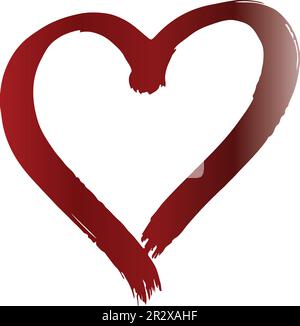 Collection of heart illustrations, Love symbol icon set, love symbol vector Stock Vector