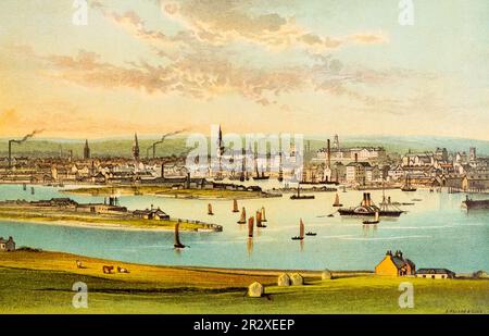 Aberdeen on the Dee, North Sea, Scotland, West Europe Stock Photo