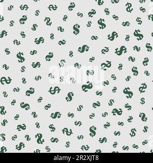 Dollar seamless pattern background. Vector illustration Stock Vector