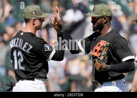 Maryvale, United States. 24th Feb, 2023. Los Angeles Dodgers shortstop Chris  Taylor (3) flies out to Chicago White Sox right fielder Romy Gonzalez (12)  in the fifth inning of an MLB spring