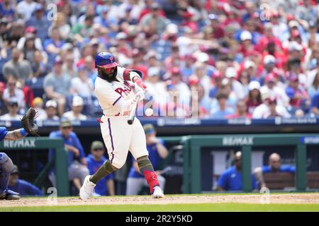 Philadelphia Phillies' Josh Harrison plays during a baseball game,  Saturday, April 22, 2023, in Philadelphia. (AP Photo/Matt Slocum Stock  Photo - Alamy