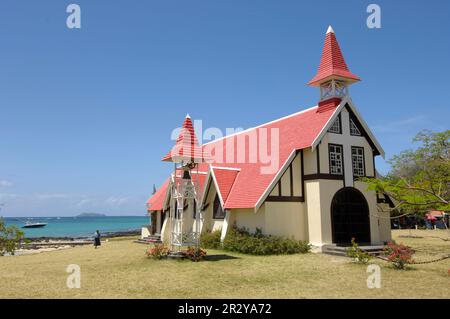 Church, Cap Malheureux, Mauritius Stock Photo