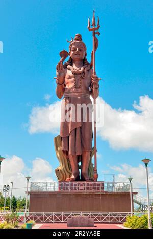 Shiva, Indian Ocean, God of Hindi, Sacred Hindu Lake Ganga Talao, Grand Bassin, Mauritius Stock Photo