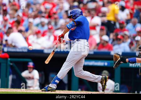 July 5, 2022: Chicago Cubs right fielder Seiya Suzuki #27 hugs Chicago Cubs  center fielder Christopher Morel #5 after hitting a two-run home run in the  fifth inning during MLB game between
