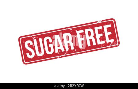 Sugar Free Rubber Stamp Seal Vector Stock Vector