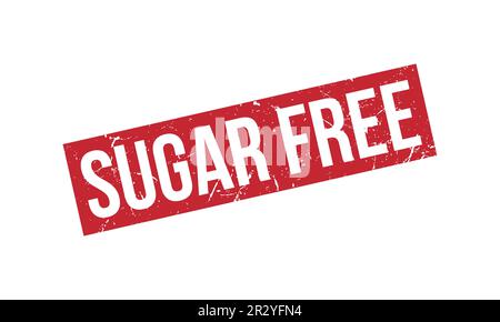 Sugar Free Rubber Stamp Seal Vector Stock Vector