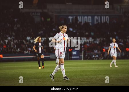 Lyon, France. 21st May, 2023. Ada Hegerberg (14) from OL in action during D1 Arkema game between Paris Saint-Germain and Olympique Lyonnais at Parc des Princes in Paris, France. (Pauline FIGUET/SPP) Credit: SPP Sport Press Photo. /Alamy Live News Stock Photo