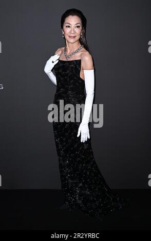 Cannes, France. 21st May, 2023. Cannes, France. May 20th, 2023. Michelle Yeoh arriving at the Kering Women in Motion Gala Dinner, part of the 76th Cannes Film Festival, Place de la Castre. Credit: Doug Peters/Alamy Live News Stock Photo