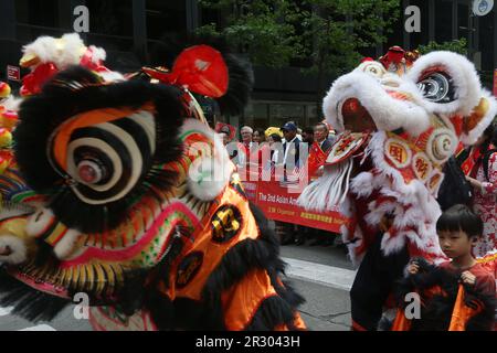 NEW YORK, NY - May 21: New York City Mayor Eric Adams and other Elected Officials attend the 2nd Annual Asian American Pacific Islander Heritage Parade on May 21, 2023 in New York City. Chris Moore/MediaPunch Credit: MediaPunch Inc/Alamy Live News Stock Photo