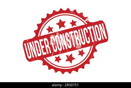 Under Construction rubber grunge stamp seal vector Stock Vector