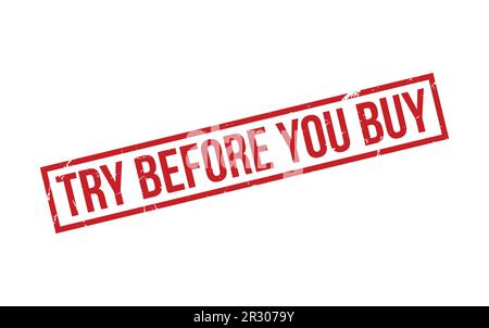 Try Before You Buy Rubber Stamp Seal Vector Stock Vector