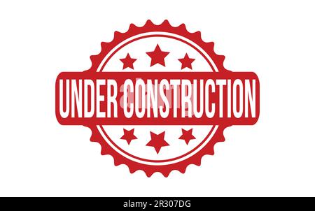 Under Construction rubber grunge stamp seal vector Stock Vector