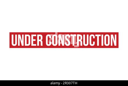 Red Under Construction Rubber Stamp Seal Vector Stock Vector