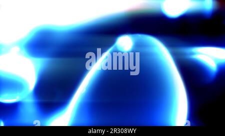 laser blue transpicuous liquid bulbs with intensive shine - abstract 3D illustration Stock Photo