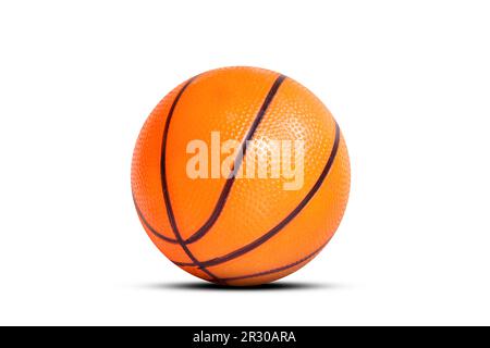 Rubber basketball toy isolated on white background Stock Photo
