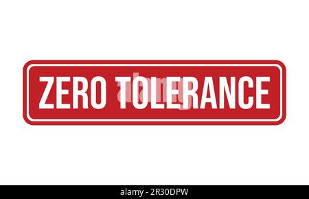Zero Tolerance Rubber Stamp Seal Vector Stock Vector Image & Art - Alamy