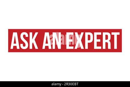 Ask An Expert Rubber Stamp Seal Vector Stock Vector