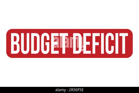 Budget Deficit Rubber Stamp Seal Vector Stock Vector