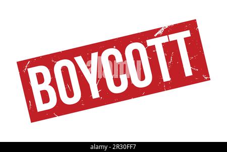 Red Boycott Rubber Stamp Seal Vector Stock Vector Image & Art - Alamy