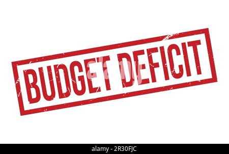 Budget Deficit Rubber Stamp Seal Vector Stock Vector