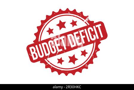Budget Deficit Rubber Stamp Seal Vector Stock Vector