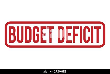Budget Deficit Rubber Stamp Seal Vector Stock Vector