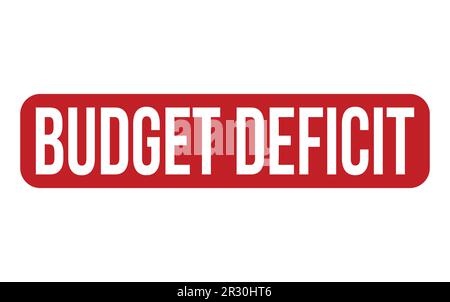 Budget Deficit Rubber Stamp Seal Vector Stock Vector