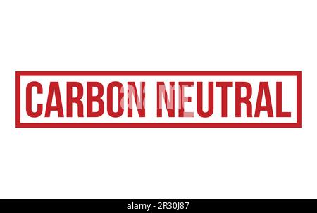 Carbon Neutral Rubber Stamp Seal Vector Stock Vector