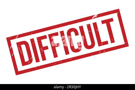 Red Difficult Rubber Stamp Seal Vector Stock Vector Image & Art - Alamy
