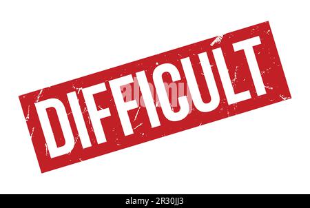 Difficult Rubber Stamp Seal Vector Stock Vector Image & Art - Alamy