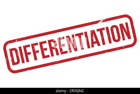 Red Differentiation Rubber Stamp Seal Vector Stock Vector Image & Art ...