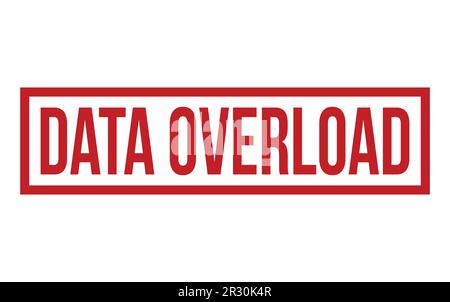 Data Overload Rubber Stamp Seal Vector Stock Vector