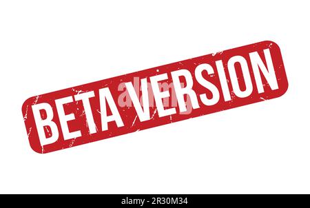 Beta Version Rubber Stamp Seal Vector Stock Vector