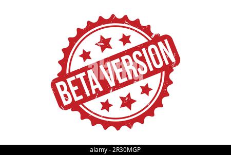 Beta Version Rubber Stamp Seal Vector Stock Vector