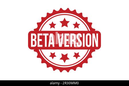 Beta Version Rubber Stamp Seal Vector Stock Vector