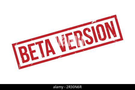 Beta Version Rubber Stamp Seal Vector Stock Vector