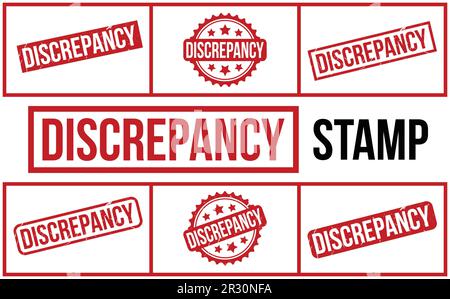 Red Discrepancy Rubber Stamp Seal Vector Stock Vector Image & Art - Alamy