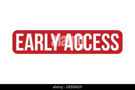 Early Access Rubber Stamp Seal Vector Stock Vector