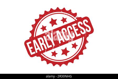 Early Access rubber grunge stamp seal vector Stock Vector