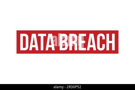 Data Breach Rubber Stamp Seal Vector Stock Vector