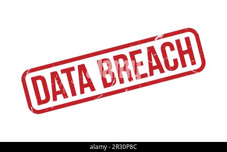 Data Breach Rubber Stamp Seal Vector Stock Vector