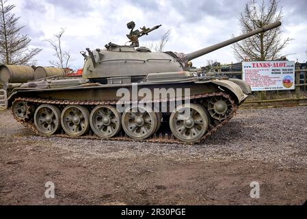 Tank army vehicles at Tanks Alot, Brackley Northants UK. Tank driving experience centre. Stock Photo