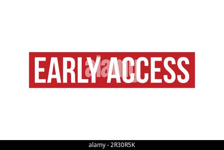 Early Access Rubber Stamp Seal Vector Stock Vector