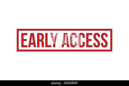 Red Early Access Rubber Stamp Seal Vector Stock Vector