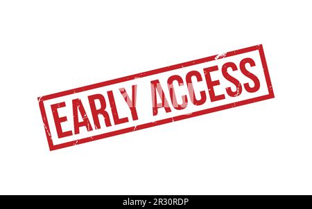 Red Early Access Rubber Stamp Seal Vector Stock Vector